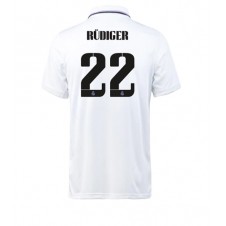 Real Madrid Antonio Rudiger #22 Hemmatröja 2022-23 Korta ärmar